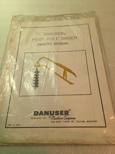 Danuser post hole - hole, auger